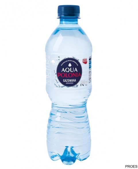 BEZ KAUCJI Woda AQUA POLONIA gazowana 0.5L zgrzewka 12 szt.