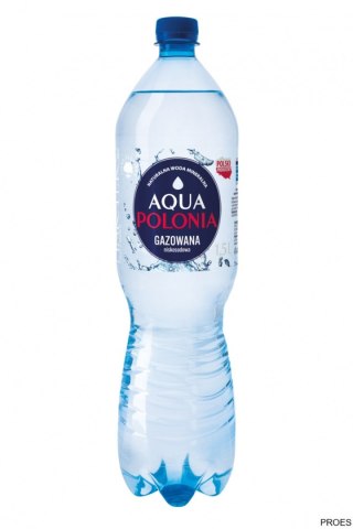 BEZ KAUCJI Woda AQUA POLONIA gazowana 1.5L zgrzewka 6 szt.