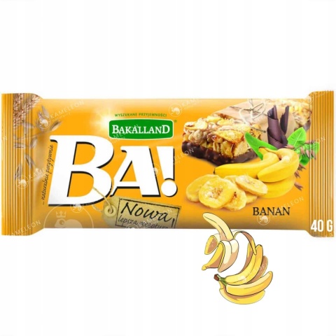 Baton zbożowy Bakalland banan 40g