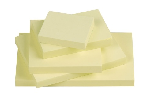 Bloczek samoprzylepny Q-CONNECT, 102x76mm, 1x100 kart., jasnożółty, KF01410