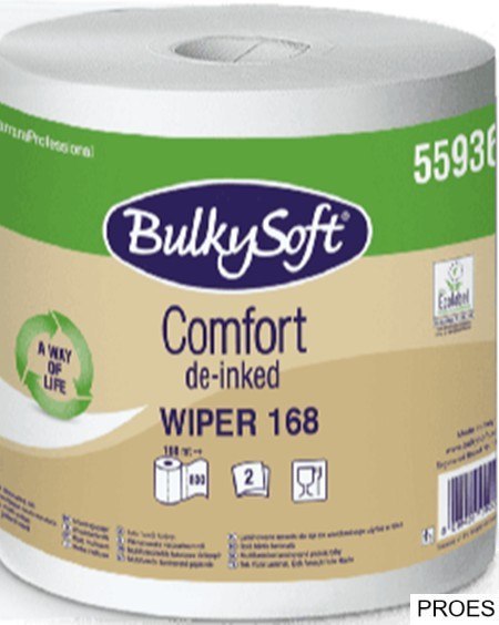 BulkySoft Comfort de-inked EKOLOGICZNE czyściwo papierowe 2w. 168m, 800 odcinków 55936