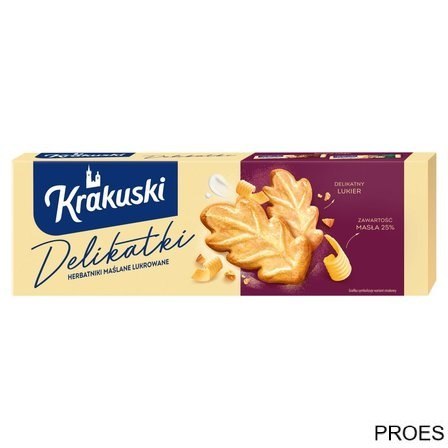 Ciastka BAHLSEN KRAKUSKI DELIKATKI herbatniki maślane lukrowane 125g