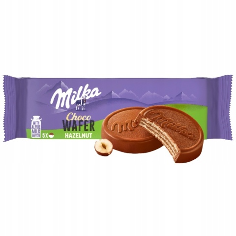 Ciastka MILKA CHOCO WAFER orzechowe 150G (Wafel)