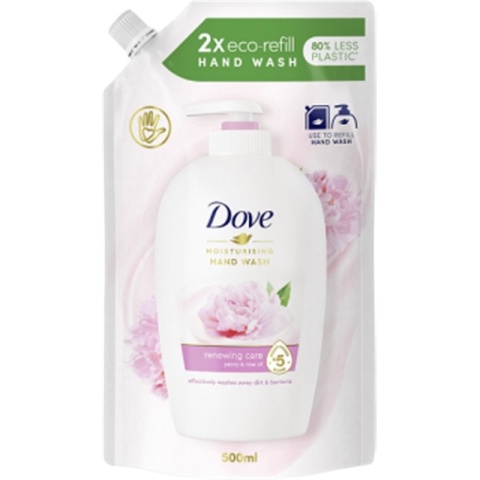 DOVE Mydło zapas 500ml piwonia i róża 09062