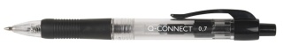 Długopis automatyczny Q-CONNECT 0,7mm, czarny, KF00267