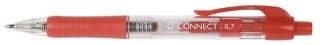 Długopis automatyczny Q-CONNECT 0,7mm, czerwony, KF00269