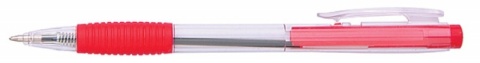 Długopis automatyczny żelowy OFFICE PRODUCTS gr. linii 0,5mm czerwony, 17015611-04