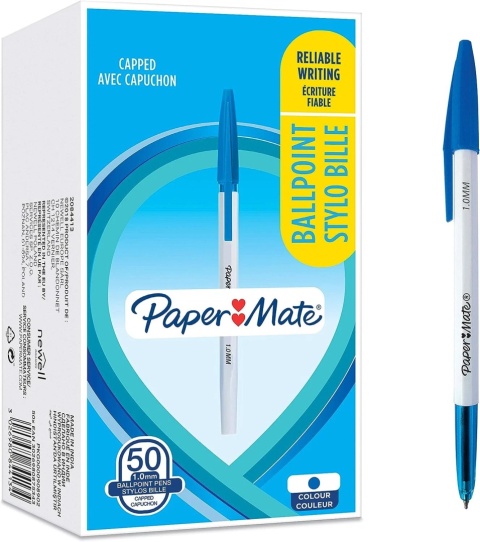 Długopis ze skuwką Paper Mate 045 fine (0,7 mm) niebieski 2084413