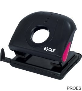 Dziurkacz P5180M EAGLE czerwony, dziurkuje 20 kartek, 110-1516