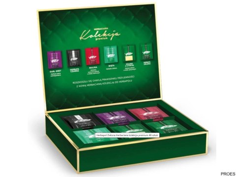 Herbata HERBAPOL Kolekcja Premium ZIELONA 6smaków (48szt.)