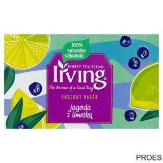 Herbata IRVING jagoda z limetką 20 kopert 2g owocowa