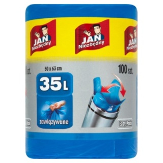 JAN NIEZBĘDNY Worki na śmieci HD Easy-pack XXL 35L 100szt