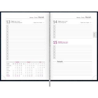 Kalendarz Top 2000 Basic 2026 A5 Czarny 400189203