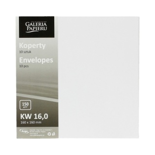 Koperta 160x160mm biały gładki 150g. (10) 280391 GALERIA PAPIERU