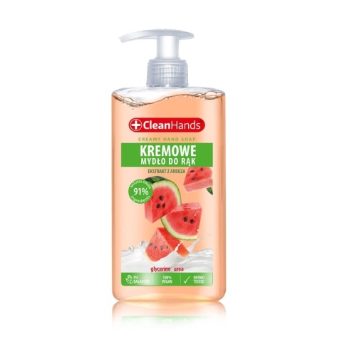 Kremowe mydło w płynie CLEAN HANDS, arbuz 300 ml, HG-016211