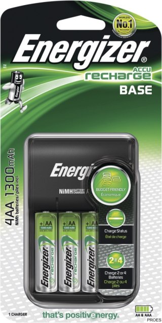 Ładowarka ENERGIZER Base + 4 szt. akumulatorków AA, 421422