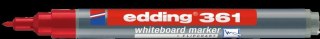 Marker EDDING 1mm do tablic okrągła końcówka czerwony 361/002/CZ