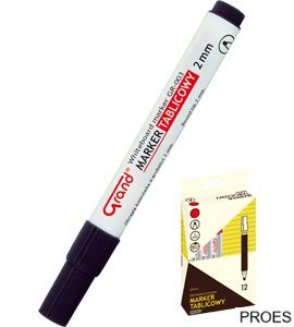 Marker tablicowy GR-003 okrągła końcówka czarny GRAND 160-1308
