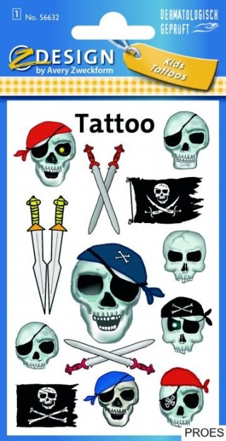 Naklejki ZF TATTO Piraci 56632 Z-DESIGN KIDS