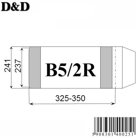 Okładka książkowa B5/2R regulowana wys.wew.236mm (25) D&D