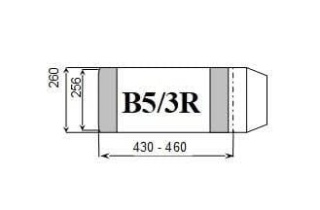 Okładka książkowa B5/3R regulowana wys.wew.255mm (25) D&D