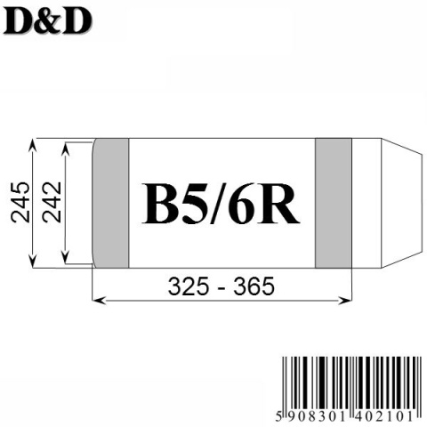 Okładka książkowa B5/6R regulowana wys.wew.243mm (25) D&D