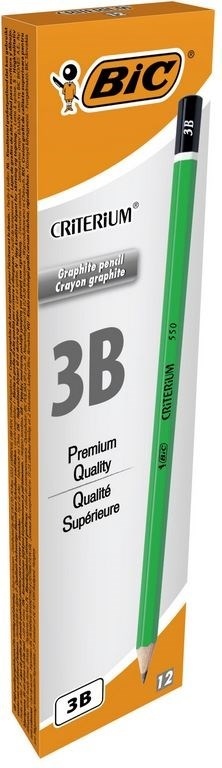 Ołówek bez gumki BIC Criterium 550 3B, 12szt. 857587