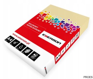 Papier xero A4 120g kremowy EMERSON 250ark xca41203