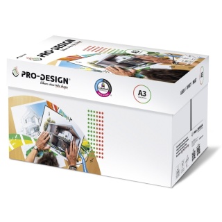 Papier ksero PRO-DESIGN FSC, satynowany, klasa A++, A3, 168CIE, 200gsm, 250 ark., 155018