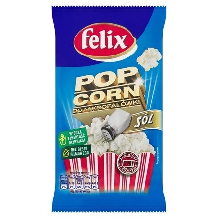 Popcorn do mikrofalówki Felix 90g solony