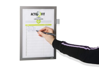 Ramka magnetyczna A4 srebrna DURAFRAME MAGNETIC NOTE 498923 DURABLE