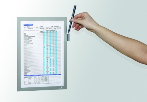 Ramka magnetyczna A4 srebrna DURAFRAME MAGNETIC NOTE 498923 DURABLE