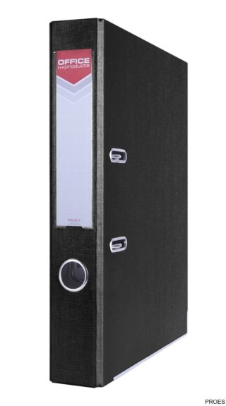 Segregator OFFICE PRODUCTS Officer z szyną, PP, A4/55mm, czarny 21011121-05