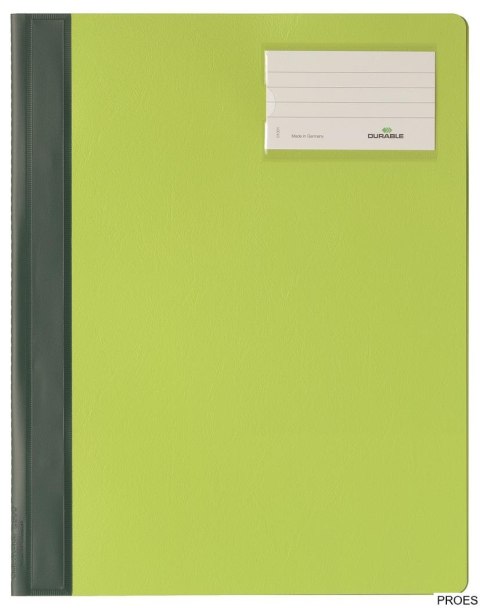 Skoroszyt_A4 kolorową okładką,rozszerz. PCW Zielony 250005 DURABLE