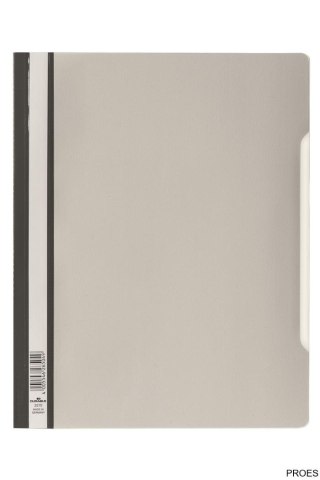 Skoroszyt A4 z przezroczystą okładką standard owy z PVC Szary 257010 DURABLE