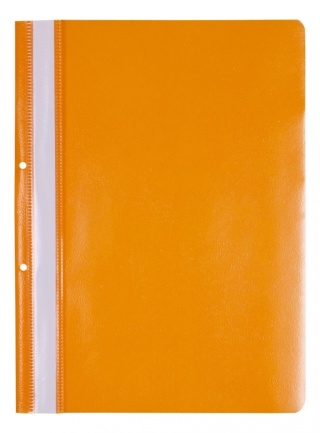 Skoroszyt OFFICE PRODUCTS, PP, A4, 2 otwory, 100/170mikr., wpinany, pomarańczowy, 21104211-07