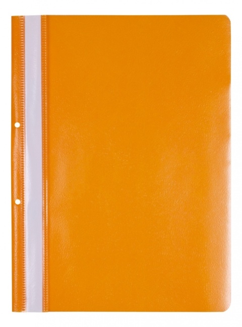 Skoroszyt OFFICE PRODUCTS, PP, A4, 2 otwory, 100/170mikr., wpinany, pomarańczowy, 21104211-07