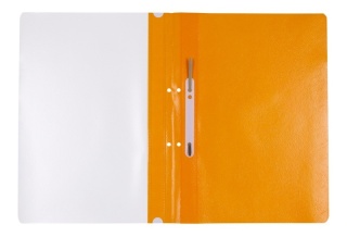 Skoroszyt OFFICE PRODUCTS, PP, A4, 2 otwory, 100/170mikr., wpinany, pomarańczowy, 21104211-07