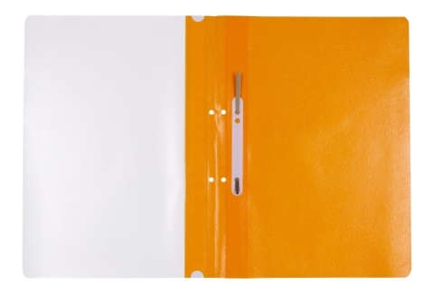 Skoroszyt OFFICE PRODUCTS, PP, A4, 2 otwory, 100/170mikr., wpinany, pomarańczowy, 21104211-07