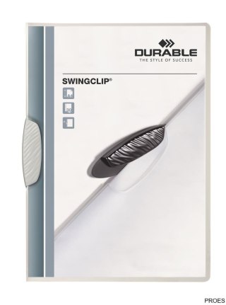 Skoroszyt SWINGCLIP 30 biały 2260 1-30kart DURABLE