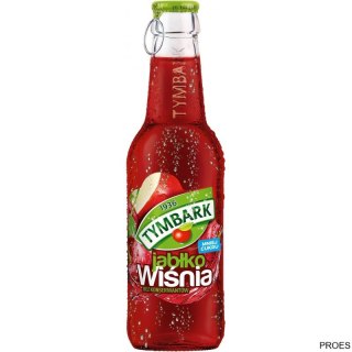 Sok TYMBARK jabłko wiśnia 250ml szklana butelka