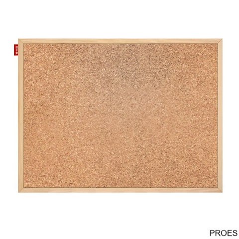 Tablica korkowa MEMOBE, rama drewniana, 120x80 cm MTC120080.00.01.05