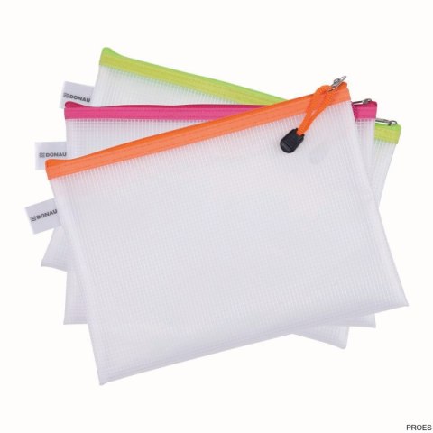 Teczka kopertowa na suwak DONAU Zipper Bag A4 343x246 mm EVA mix kolorów 1798101PL-99 Torebka