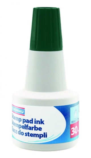 Tusz do pieczątek DONAU, 30ml, zielony, 7808001PL-F06
