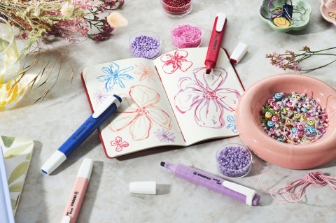 Zakreślacz STABILO swing cool NATURE COLORS Wildflowers ultramaryna, 275/132