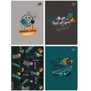 Zeszyt A4 32k. kolorowa 3linia UV Girls INTERDRUK