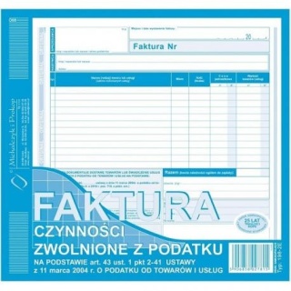 198-2E Faktura czynności zwol.z pod.2/3 A4 MICHALCZYK I PROKOP