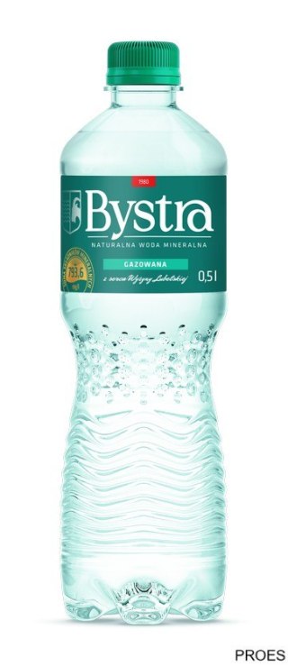 BEZ KAUCJI Woda BYSTRA 0.5l gazowana zgrzewka 12 szt.