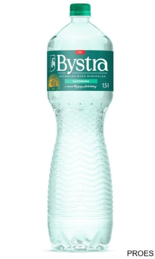 BEZ KAUCJI Woda BYSTRA 1.5l gazowana zgrzewka 6 szt.