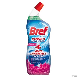 BREF żel 750ml Power Active WC Flower 58938